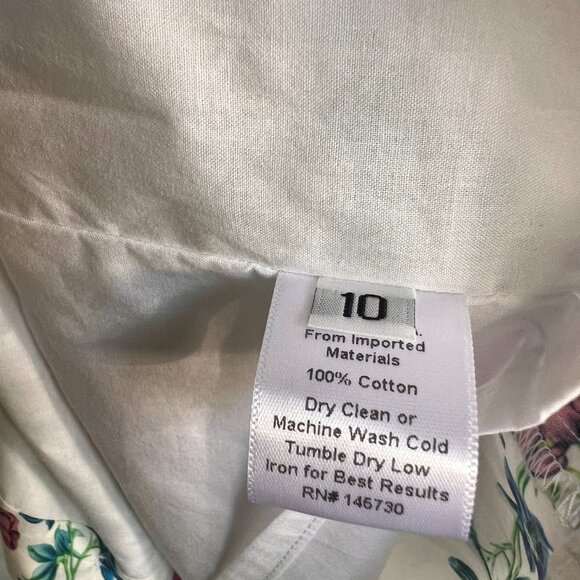 M.D.S. Stripes Floral Print Midi Length Skirt - Picture 10 of 11